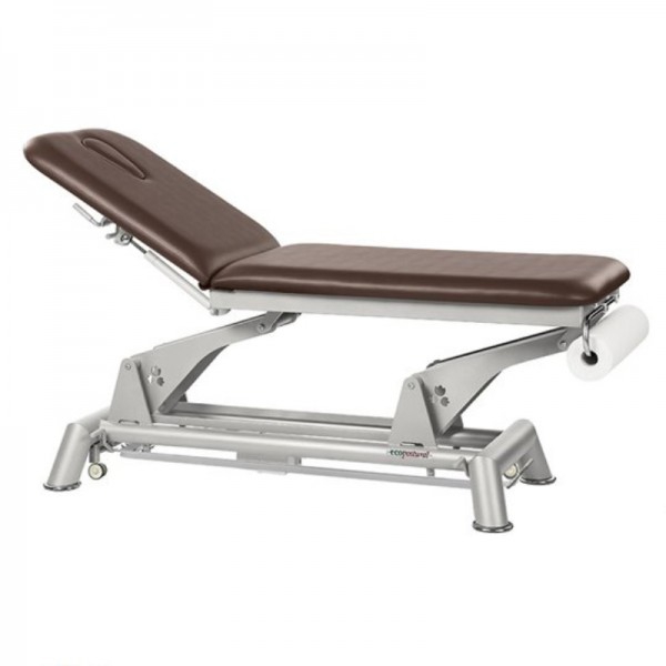 Camilla eléctrica Ecopostural de dos cuerpos con estructura de biela gris (188 cm x 62 cm) Camilla eléctrica Ecopostural de dos cuerpos con estructura de biela gris (188 cm x 62 cm)